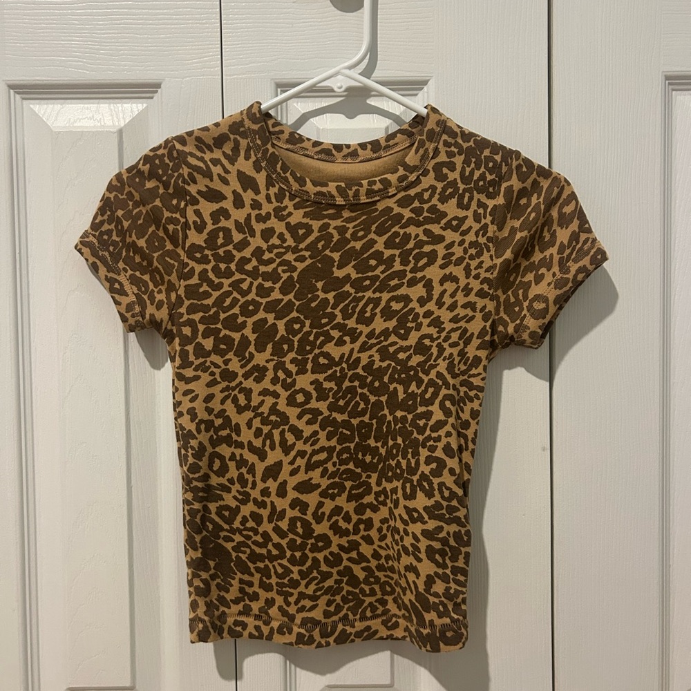 BDG Tan Leopard Print Tee